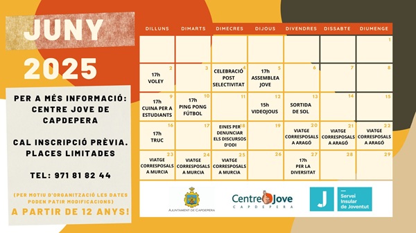 ACTIVITATS Centre Jove Capdepera