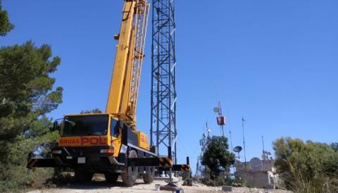 Instal·lada la torre de telecomunicacions definitiva de Capdepera