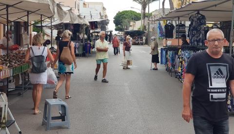 mercat setmanal de Cala Rajada