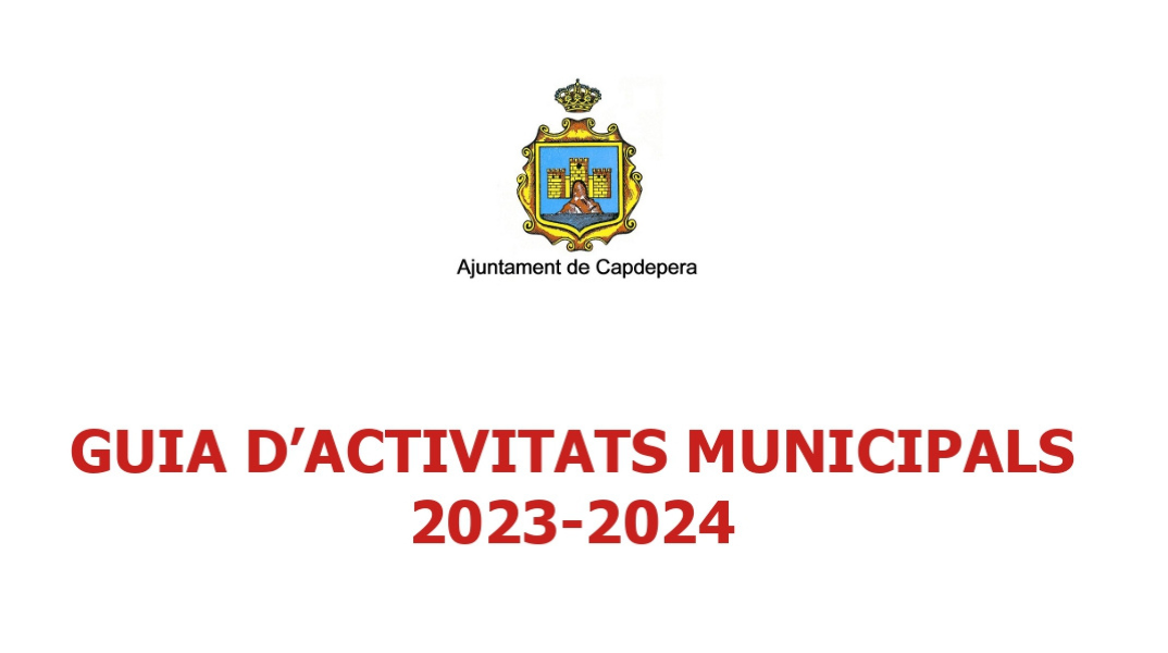 Activitats municipals Capdepera 2023-2024