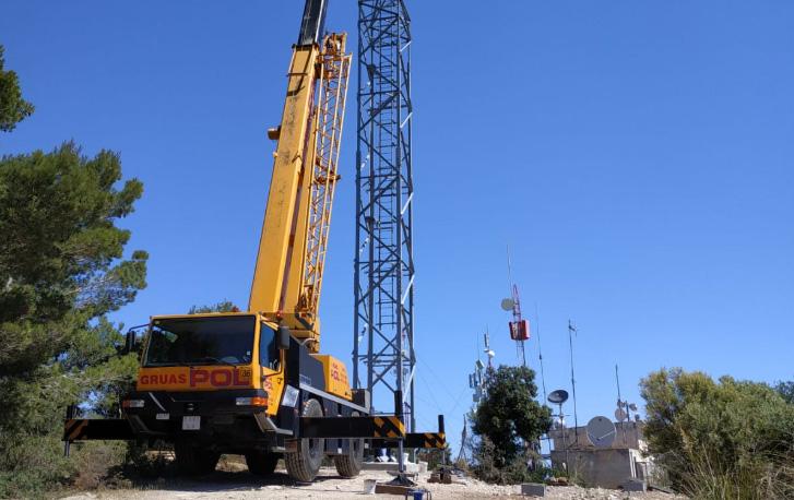 Instal·lada la torre de telecomunicacions definitiva de Capdepera