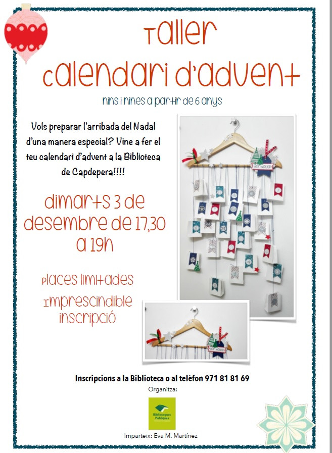 Conte i taller de calendaris d'advent