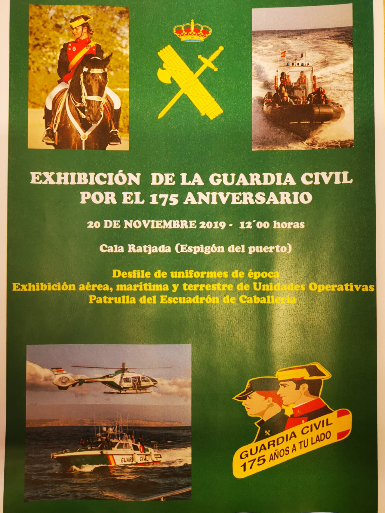 Exhibició de la Guàrdia Civil pel seu 175 aniversari