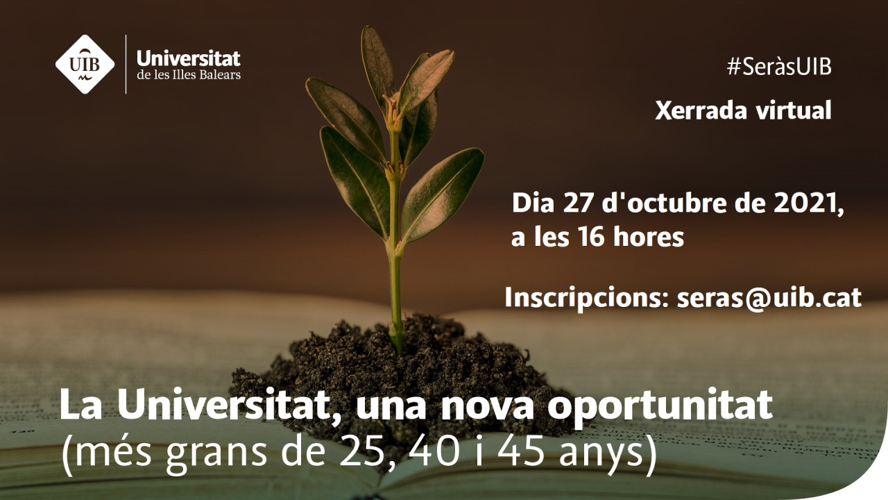 Xerrada virtual #SeràsUIB