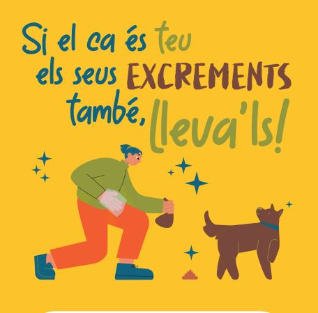 CAMPANYA CONTRA ELS EXCREMENTS DE CANS A LA VIA PÚBLICA.
