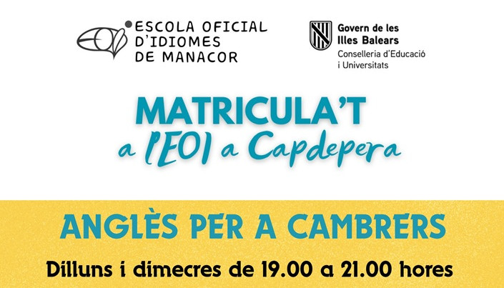 ANGLÈS PER A CAMBRERS capdepera