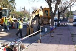 Obres a l’avinguda Joan Carles I