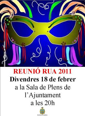 Reunió informativa per comparses de la rua 2011