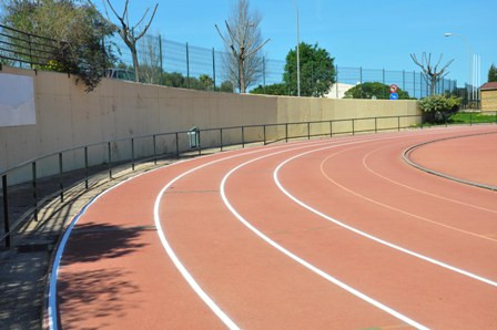 La pista d'atletisme està preparada