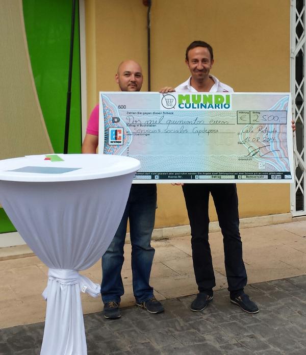 “Mundi Culinario” lliura 2.500€ als serveis socials de Capdepera