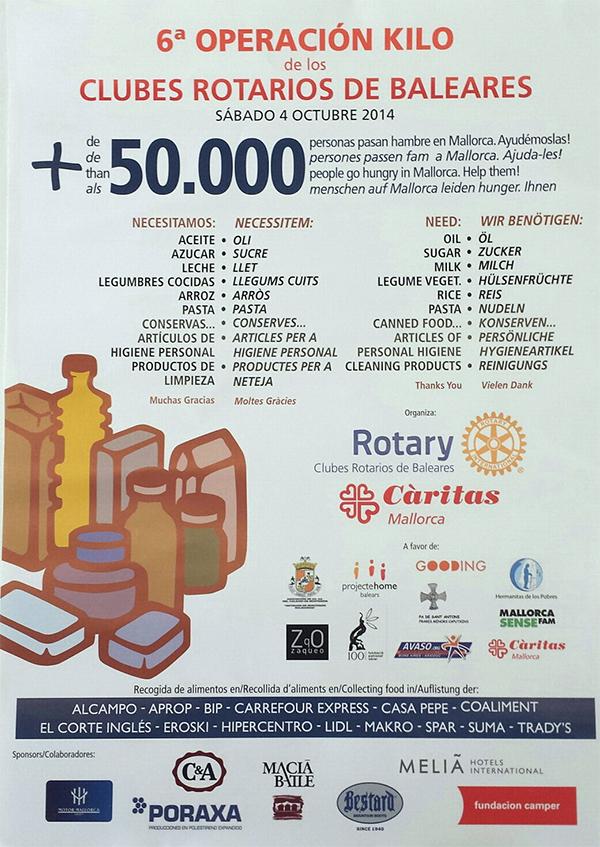 6a Operació Quilo a Capdepera dels Clubs Rotaris de Balears