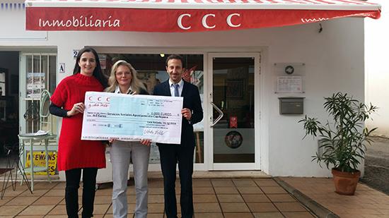 CCC by Anne Köhler lliura 1.000€ als serveis socials de Capdepera