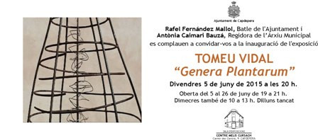 Exposició Genera Plantarum, de Tomeu Vidal