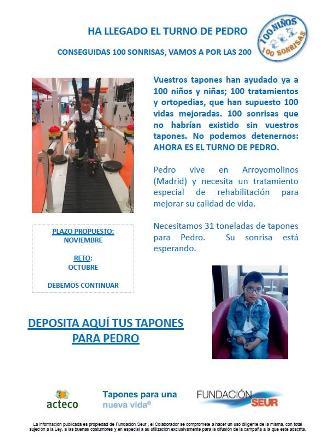L'Ajuntament col·labora amb la Fundació SEUR per a la recollida de taps de plàstic