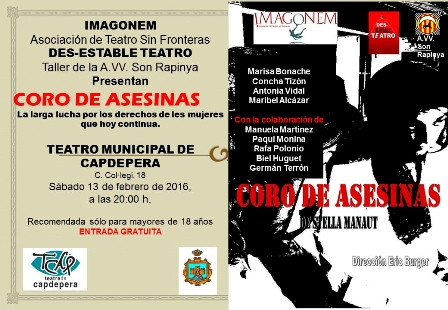 Coro de asesinas, al teatre de Capdepera