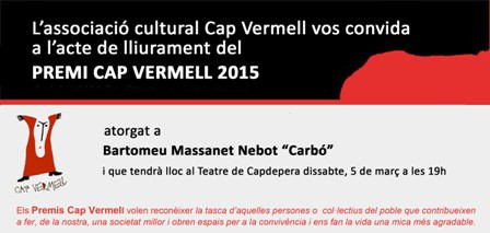 Premis Cap Vermell 2015
