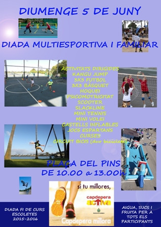 Diada multiesports a la plaça dels Pins