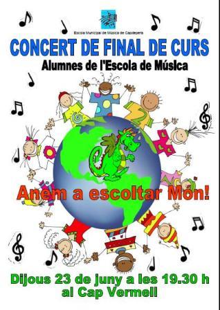 Concert de final de curs dels alumnes de l'Escola de Música