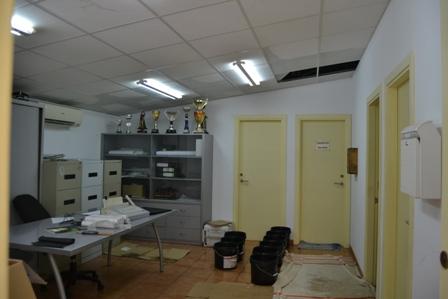El temporal afecta a les instal•lacions de la Policia Local de Capdepera