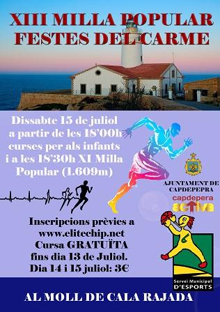 Horaris de les curses per a infants i Milla urbana