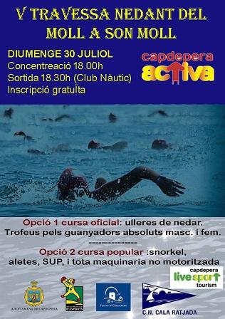 Travessa nedant del moll a Son Moll