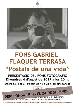 L’exposició de fotografies de Gabriel Flaquer es perllonga fins el 24 de setembre