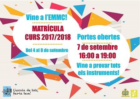 Matrícules a l'Escola Municipal de Música 
