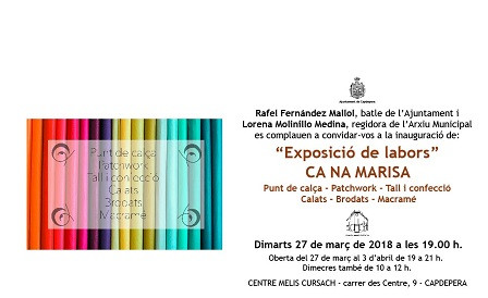 Exposició Ca na Marisa al Centre Melis
