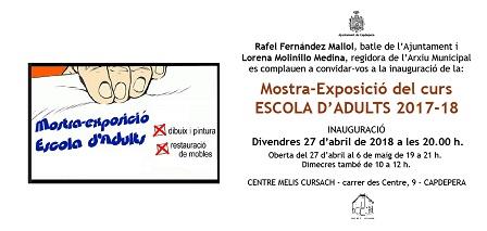 Exposició de l'Escola d'Adults de Capdepera