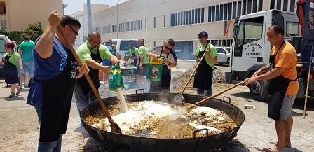 Sus a les festes d'El Carme amb la paella