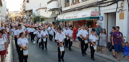 Les Festes del Carme es despedeixen amb la processó i els focs artificials