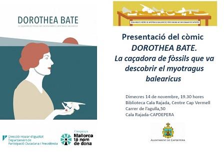 Presentació del còmic sobre Dorothea Bate
