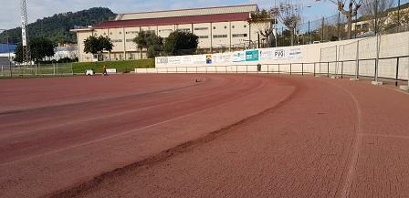 Comença l’obra de rehabilitació de la pista d’atletisme del complex esportiu Es Figueral