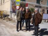 Visita de Jaume Carboner a les obres del carrer Port