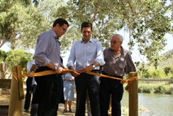 Inauguració del passeig del torrent de Canyamel