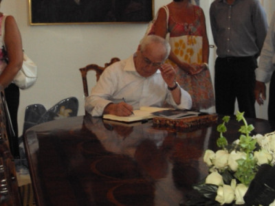Acto inaugural de los jardines de la Fundación Bartolomé March Servera