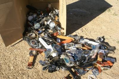 Destruïts els objectes intervinguts per la Policia Local 