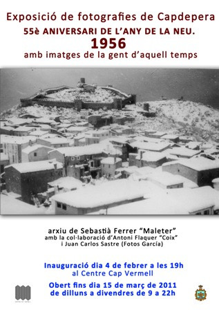 EXPOSICIÓ 55è ANIVERSARI DE L’ANY DE LA NEU. 1956.