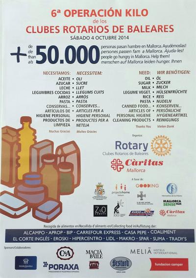 6a Operació Quilo a Capdepera dels Clubs Rotaris de Balears