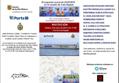 Presentació del segon mural de l’artista Gustavo a Capdepera