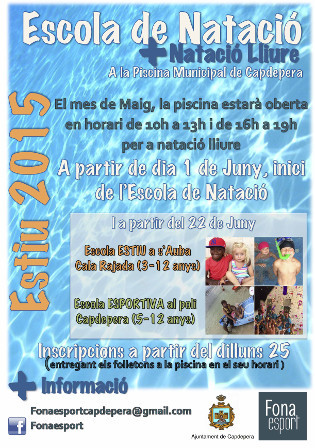 Informació sobre Escola d'estiu, Estiu Esportiu, Escola de natació i natació lliure
