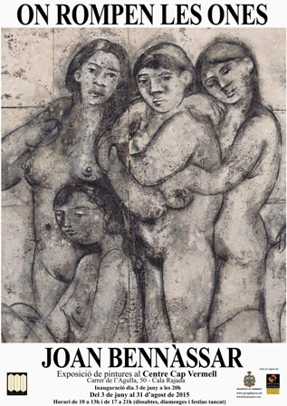 Joan Bennàssar enllaça les escultures del passeig amb una exposició pictòrica al Centre Cap Vermell