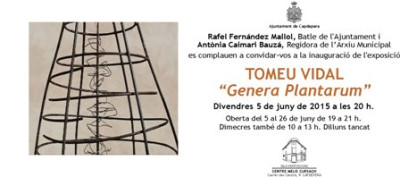 Exposició Genera Plantarum, de Tomeu Vidal