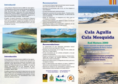 Medi Ambient imprimeix nous tríptics per informar de la importància de conservar els espais protegits dins Xarxa Natura 2000