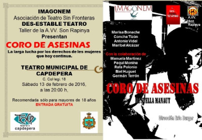 Coro de asesinas, al teatre de Capdepera