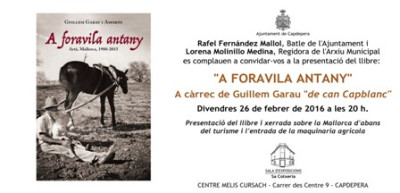 Presentació del llibre 'A foravila antany'