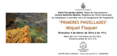 Exposició 'Primeres pinzellades' al Centre Melis