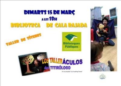 Taller de titelles a la Biblioteca de Cala Rajada