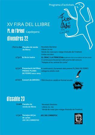 Fira del llibre a la plaça de l'Orient