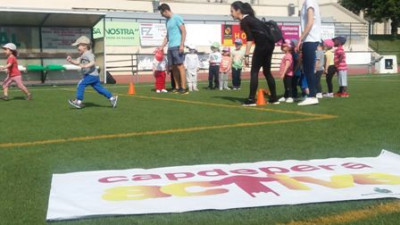 Els nins i nines de les escoletes participen a una activitat de Capdepera Activa